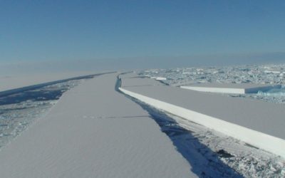 A view of a snow covered slope.
